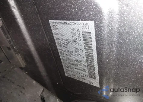 2024 Nissan Rogue Sv Fwd из США, поврежденный, VIN 5N1BT3BA1RC740221